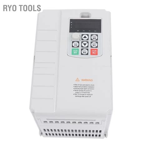 Ryo Tools อินเวอร์เตอร์ไดรฟ์ความถี่ตัวแปรอินพุตเฟสเดียวเอาต์พุต 3 เฟส Vfd Converter 7 5kw 220v