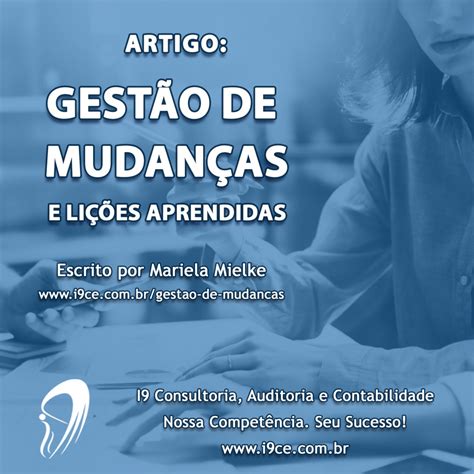 Gestão De Mudanças E Lições Aprendidas I9 Consultoria Empresarial