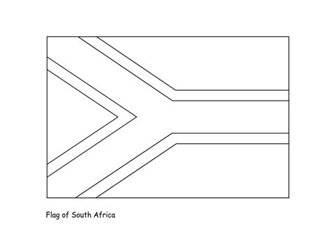 South African Flag Outline