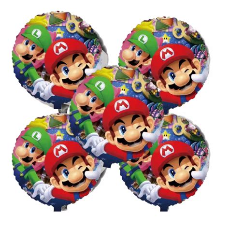 Pack Globo Mario Bros Cm X U Insumos Para Fiestas