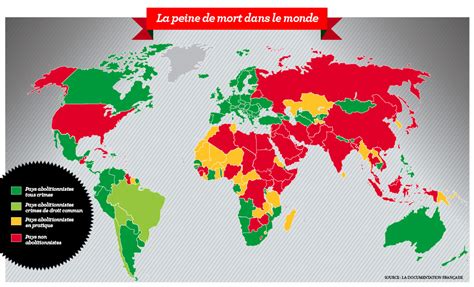 Infographie O En Est La Peine De Mort Dans Le Monde Octobre