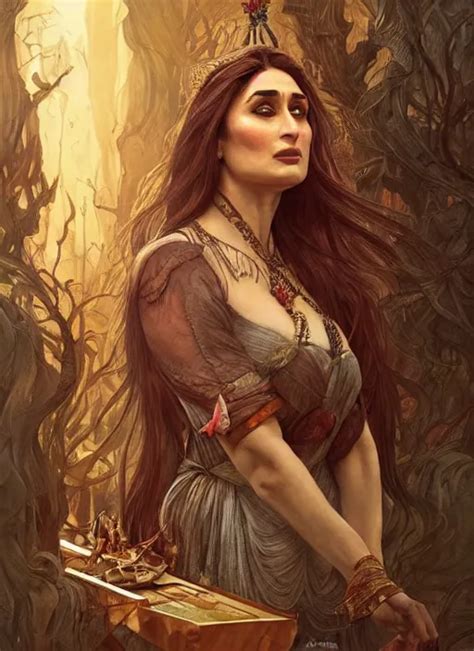 Beautiful Kareena Kapoor As Baba Yaga Fantasy Stable Diffusion