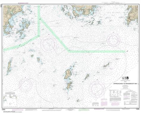 TheMapStore NOAA Chart 13303 NOAA Isle Au Haut Stonington Isle Au