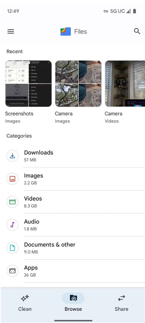 files  google    ui redesign