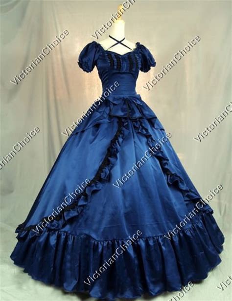 Blue Victorian Ball Gown