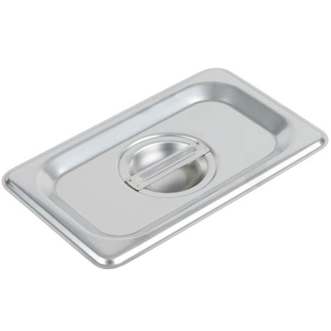 Choice 1/9 Size Stainless Steel Solid Steam Table / Hotel Pan Cover