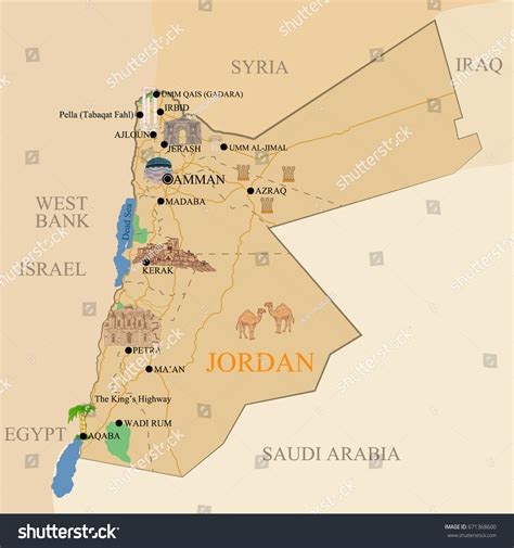 Categoría «Jordan tourist map» de fotos e imágenes