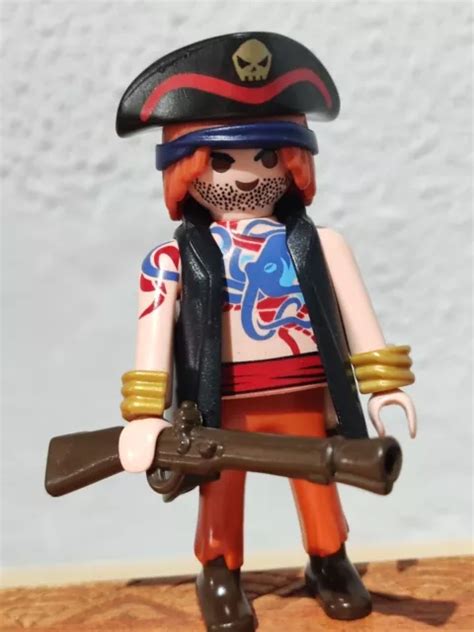 PLAYMOBIL FIGURE PIRATE Militian Ship Galeon Figures Pirates Island Ref