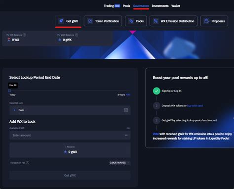 How To Stake Wx Token To Boost Lp Staking Reward Wx Network