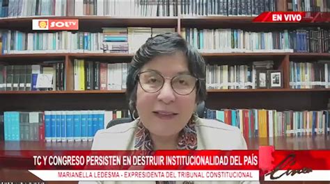 Marianella Ledesma ex presidenta del TC Retorno a la reelección