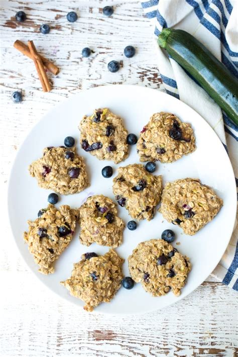 One Bowl Blueberry Zucchini Muffin Breakfast Cookies Real Food Whole Life