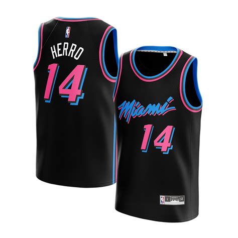 Jual Jersey Tyler Herro Miami Heat 14 Black Hitam Vice Versa Pink Biru Blue Swingman Bola