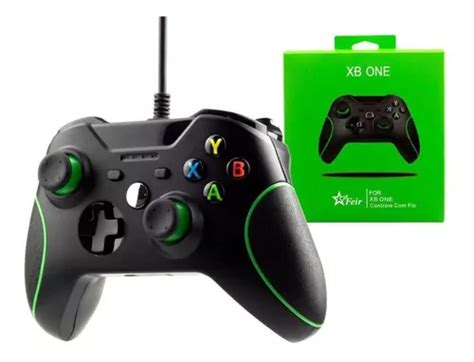 Controle Xbox One Fio Kap X Preto Verde Parcelamento Sem Juros