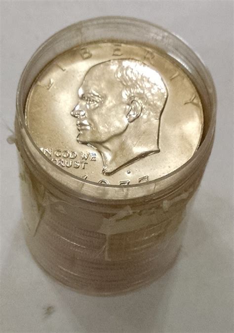 1971 P Ch Bu Eisenhower Ike Dollar Roll Ray Komka Coins