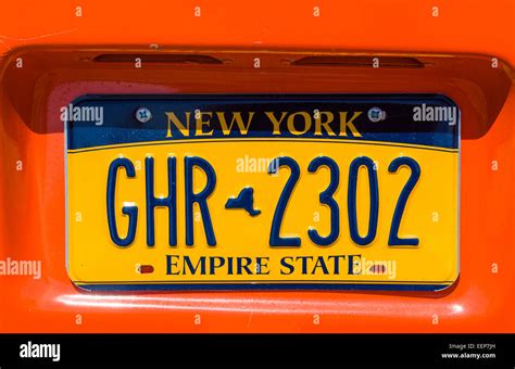 New York License Plate, USA Stock Photo - Alamy