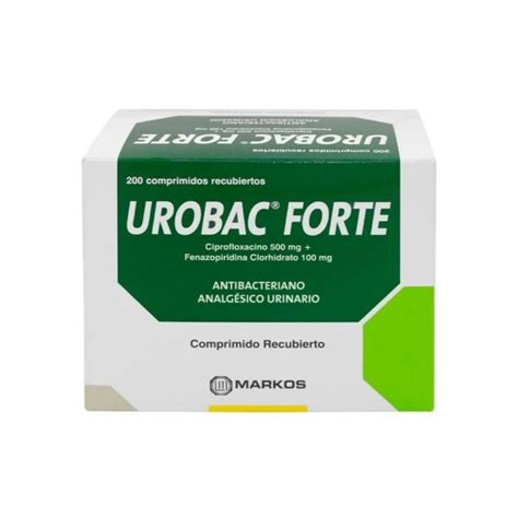 Urobac Forte Blister X 10 Unid Boticas Pao