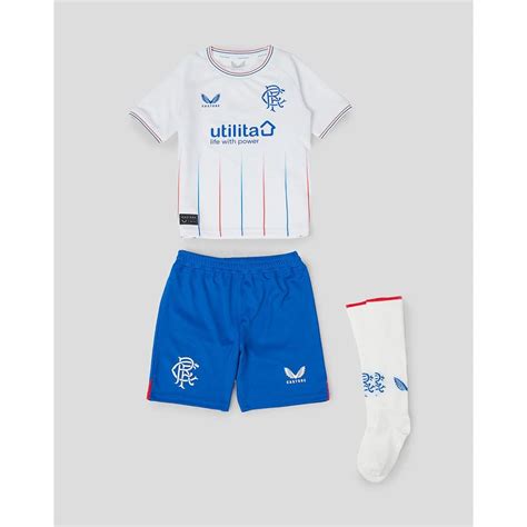 Castore Rangers Away Infant Kit Sport From Excell Sports Uk