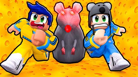 FUGA DO RATO GIGANTE NO ROBLOX CHEESE ESCAPE Brancoala Games YouTube