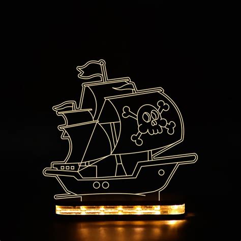 Pirate Ship Design Night Lamp