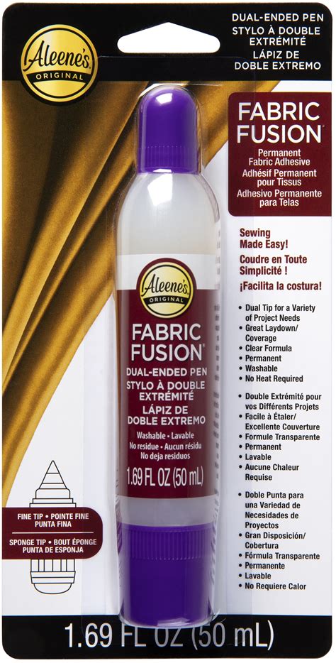 Aleene S Fabric Fusion Permanent Adhesive Dual Ended Pen 1 6Oz Michaels