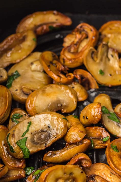 Air Fryer Garlic Mushrooms The Flexible Fridge