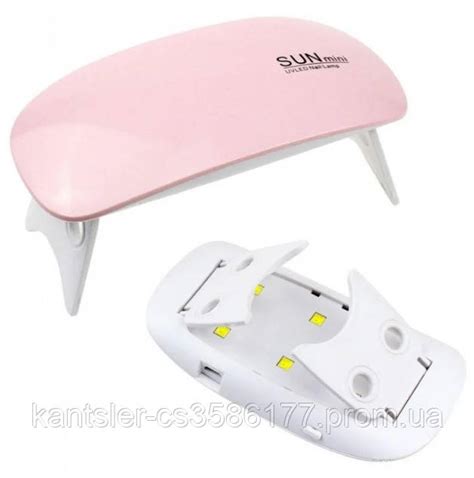Уф Лампа для Гель-лака SUN Mini UV и LED, Сушка для Ногтей Мини Розовая ...