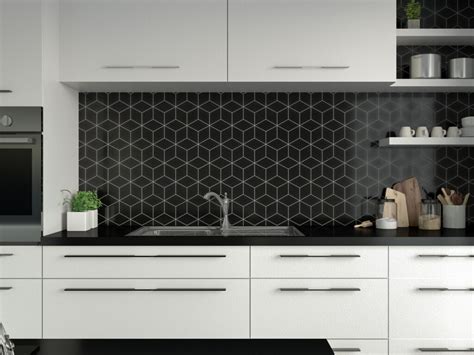 10 Bold and Stylish Black Kitchen Backsplash Ideas - roomdsign.com