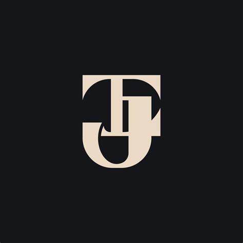 Initial Based Clean And Minimal Letter Tj Jt T J Monogram Logo