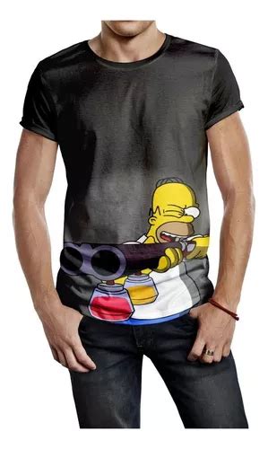 Camiseta Os Simpsons Homer Simpson Bart Simpson Gold Parcelamento