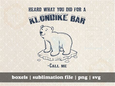 Heard What You Did for A Klondike Bar Call Me Funny Vintage Animals ...