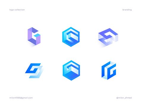 Letter G Logo Ideas by Milon Ahmed for twintrick on Dribbble