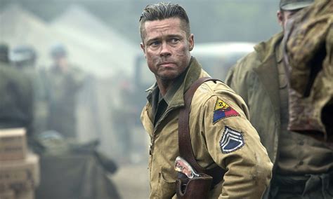 Fury Brad Pitt Wallpaper