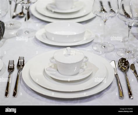 Table Arrangement Stock Photo Alamy