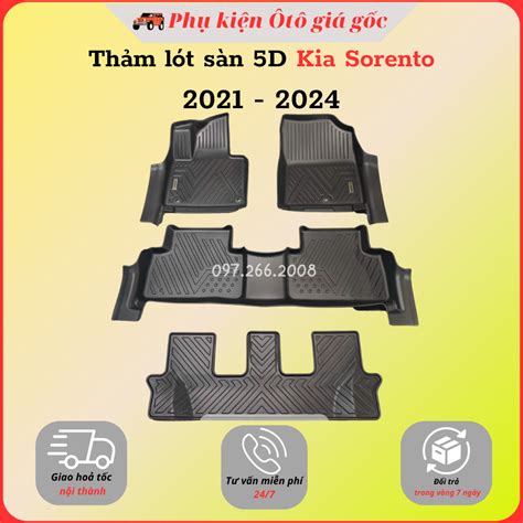 Kia Sorento 2021 2022 2023 2024 Monolithic Molding 5d Plastic Floor Mat Shopee Malaysia