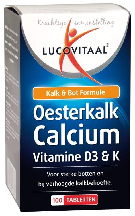 Lucovitaal Supplement Oesterkalk Calcium 100 Tabletten