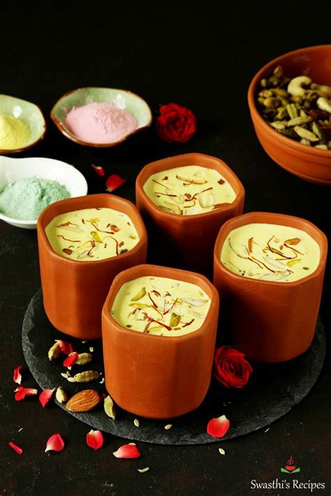 Thandai Recipe Holi Recipes Swasthi S Recipes