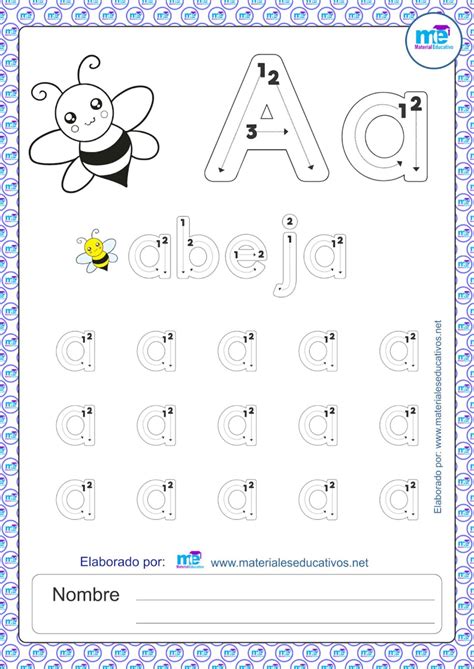 Trazos Para Preescolar Vocales E85