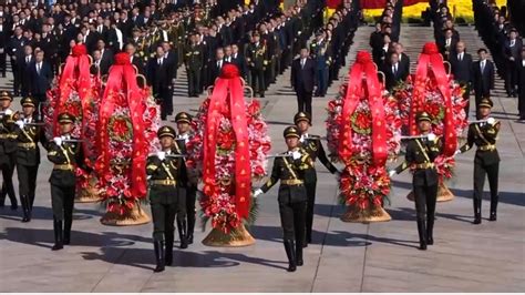 Xi Attends Martyrs Day Event Presents Flowers At Tiananmen Square Cgtn