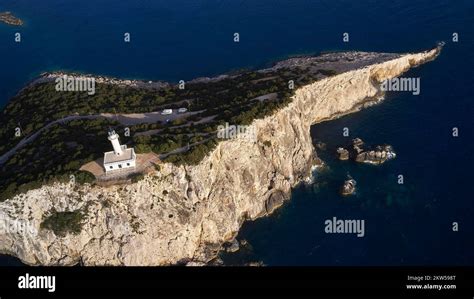 Drone Shot Southern Tip Of The Island Cape Lefkadas Cliff