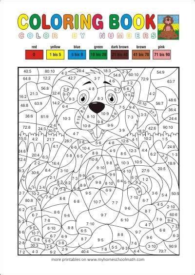 Division Color By Number Worksheets