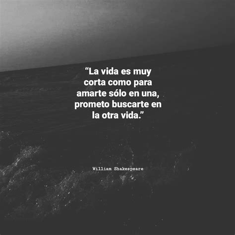 La Vida Es Muy Corta Como Para Amarte Sólo En Una Prometo Buscarte En