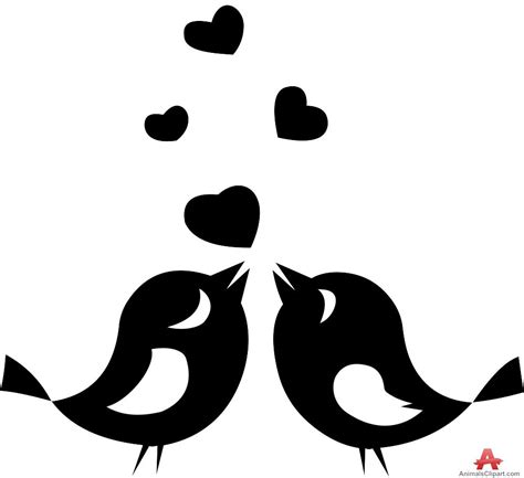 Love birds love bird silhouette free clipart design download | Bird ...