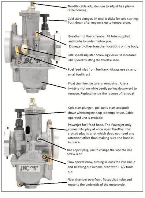 Jrc Pwk Carb Instructions Jrc Engineering Inc