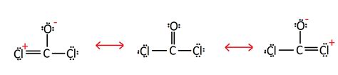 What are the resonance structures of COCl${_2}$? | Quizlet