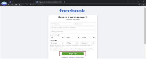how to create another facebook account using same email