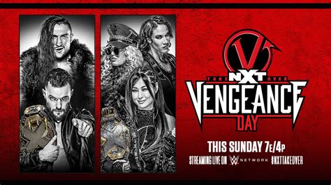 Carte De WWE NXT TakeOver Vengeance Day 2021 Catch Newz