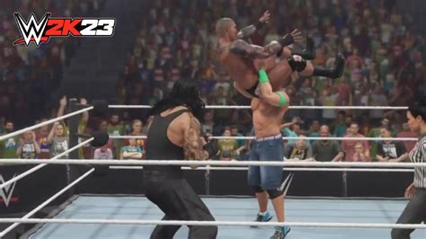 Wwe 2k23 Randy Orton Vs John Cena Vs The Undertaker Triple Threat