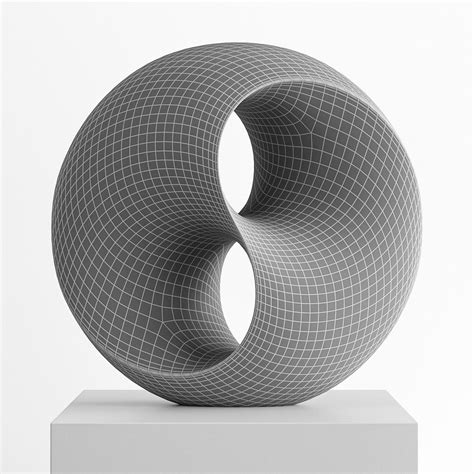 Abstract Sculpture Mobius Strip 3d Model Cgtrader