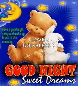 Cute Good Night Shimmering Cuddling Bears GIFDB