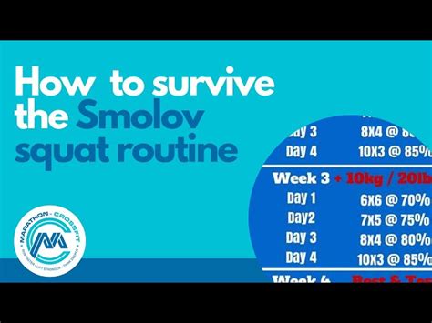 Smolov Squat Workout Schedule Eoua Blog